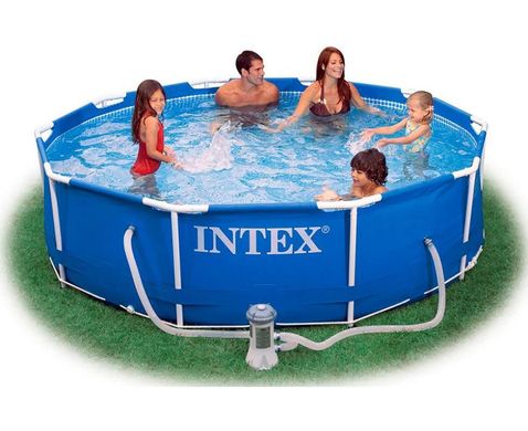 Каркасний круглий басейн + фільтр (305 x 76 см, 4485 л) Intex 28202 Синій MR 28202 фото
