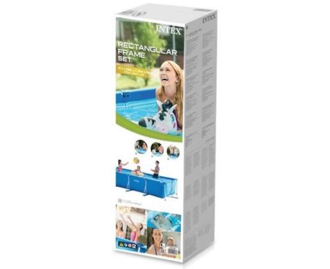 Бассейн каркасный прямоугольный (450х220х84 см, 7127л, фильтр) Intex 28274 MR 28274 фото