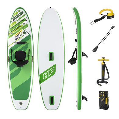 Доска для SUP серфинга BESTWAY SUP-БОРД 65310 Желто-зеленая (340-89-15 см) | Надувная доска для серфинга 65310 фото